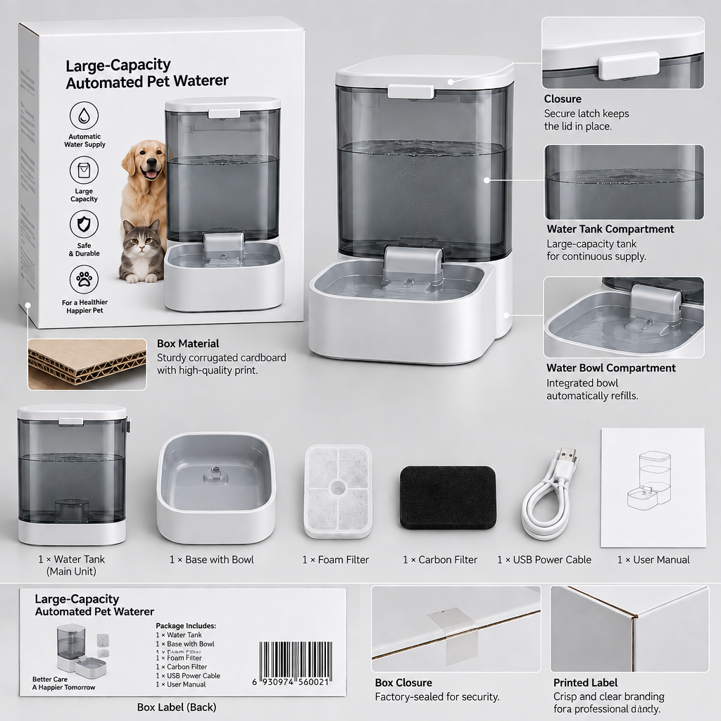 VAMQERO™ Large-Capacity Automatic Pet Waterer image 6